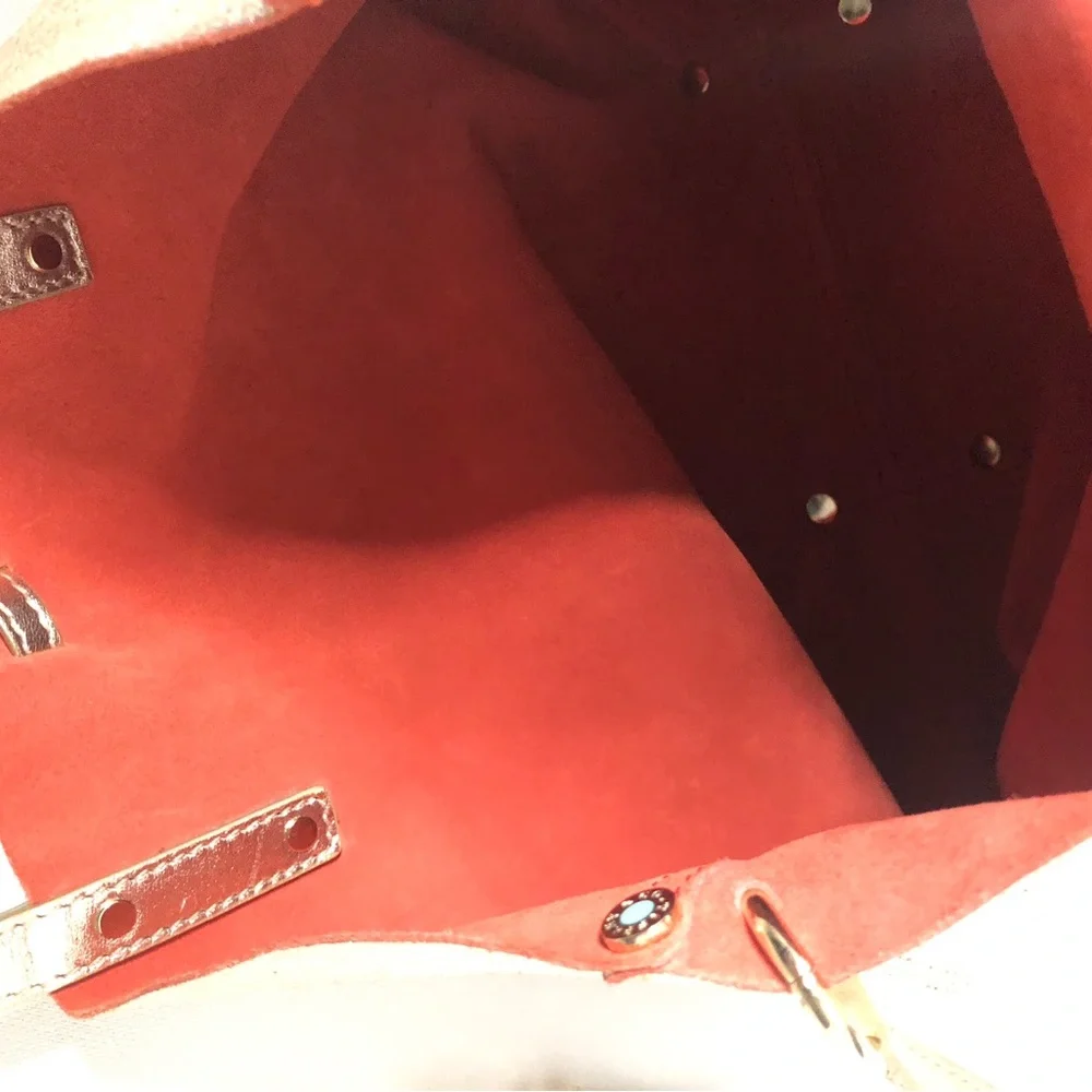 Tiffany & Co reversible gold suede leather tote bag - Picture 9 of 13